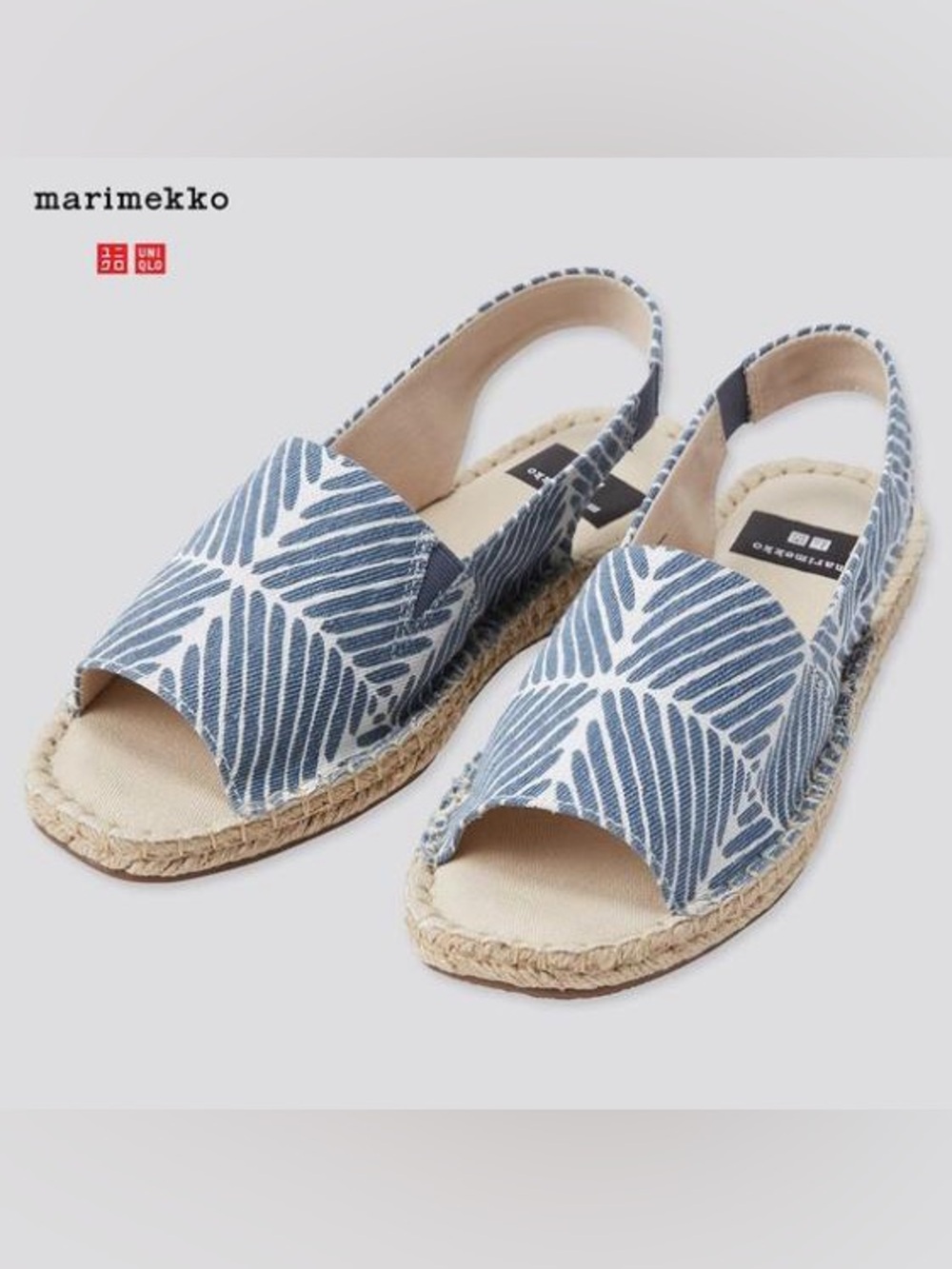 Uniqlo Marimekko Collab Espadrille Sandals
